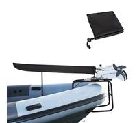 Waterproof Sailboat Tiller Cover, Heavy Duty Solution-Dyed 600D Fade-Resistant Tiller Cover, UV Protection Weather-Resistant Slip-on Sailboat Accessories (Black, 48"x6.5"x6")