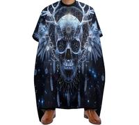 Waterproof Salon Cape, Skull Dream Catcher l Demon, Hairdressing Apron Adjustable Hair Dye Cape for Men Coloring Women