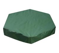 Waterproof Sandbox Cover Hexagonal, with Drawstring, Heavy Duty Large Sandpit Pool Protection Cover, for Garden Outdoor Patio (L)