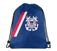 Waterproof School Backpack United States Coast Guard Swimming Bags Unisex Drawstring Gym Bag For Campus, Yoga, Exercise