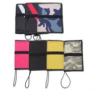 Waterproof Scuba Diving Wetnotes Notebook with 50 Double-Sided Refill For Pages, Underwater Writing Paper, Clear Storage Pocket, Elastic Bookmark, and Bungee D-For Ring Attachment for(Camouflage)