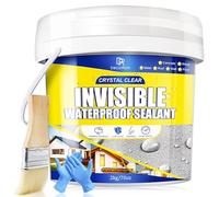 Waterproof Sealant, 2000g Transparent Liquid Waterproof Sealant Invisible Clear Paint for Roofs, Walls, Wood & Terraces - Indoor & Outdoor Flexible Water-Based UV-Resistant Crack-Proof Protection