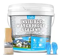 Waterproof Sealant - 2000g Water-Based Transparent Waterproof Coating, Invisible Water Proof Agent Indoor & Outdoor, Anti-Leakage Water Sealant for Roofs, Walls, Bathroom, Kitchen, Terraces, Garden