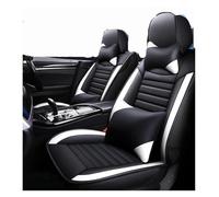 Waterproof Seat Covers Set For CRV For Fit For Jazz For Accord For Civic For Odyssey For Pilot For Vezel For Stream Custom Car Accessories Front Rear Seat Protector(Luxury Black White 5 seat)