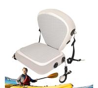 Waterproof Seat Cushion - Inflatable Paddle Seat, Boat Chair Backrest | Floating Seats Canoes Boats Fishing, Adjustable Support Pad for sit on tops Watercraft with Nylon Belts and Compact Fold Design