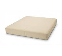 Waterproof Seat Cushion Pad - Thick High Density Foam Chair Cushion for Office Chair, Wheelchair & Car Seat - Durable Comfortable Chair Pad for Home & Dining Seating (Cream, 16" x 18" x 4")