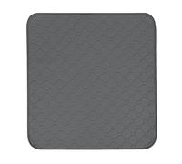 Waterproof Seat Pad Absorbent Incontinence Pad Washable Reusable Seat Protector Pad Four Layers Healthcare Chair Pad Non-Slip Under Pad for Men Women Baby Senior and Pet,22"X21" (Black)