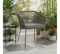 Waterproof Seat Pad Ideal For Indoor, Outdoor, Garden, Or Patio Chairs Grey