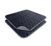Waterproof seat protector pads | Premium quality washable chair protector for adults with incontinence | Suitable for wheelchairs sofas armchairs and car seats | charcoal grey (2, Medium 50x55cm)
