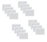 Waterproof Self-Adhesive Pockets - 8x10cm Clear Plastic Ticket Holder for RV, Windshield and Home Organization, Parking Permits, Business Cards and Photo Decoration (16PCS)