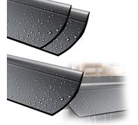 Waterproof Self Adhesive Window Drip Guards Durable Rubber Water Retaining Strips for Sliding & Casement Windows 2 Pack Rain Deflectors