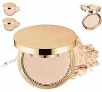 Waterproof Setting Matte Powder Compact,Matte Oil Control Flawless Foundation Powder,Controls Shine,Smooth Fine Lines,Long Lasting Full Coverage Face Concealer Makeup for All Skin Types (Medium)
