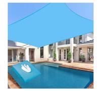 Waterproof Shade Sail 5m x 2m - UV Resistant Breathable Canopy for Outdoor Use Rainproof Easy Install with Hardware Kit Custom Blue