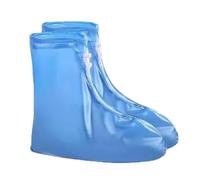 Waterproof Shoe Covers 2 Pairs Waterproof Shoe Covers, Non-slip Reusable Rain Snow Boots Women Men Silicone Sole Overshoes Protectors In Rainy Days(Blue,XXXL)
