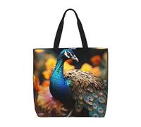 Waterproof Shopping Bag Peacocks Womens Handbag Personalised Beach Tote Bags For Travel, Swim, Beach Holiday, 40X50X15Cm