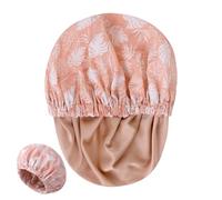 Waterproof Shower Hair Cap, Reusable Hair Wrap, Double Layer Women's Shower Cap for Bathing Travel, Home Spa Beach Feature, Pool Adult Hairs Accessory, Hairs Washing Haircare Protection Usage