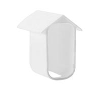 Waterproof Silicone Camera over Indoor Outdoor Security Camera Protective Cover UV-Resistant Anti-Scratch Skin for EufyCam 2C White Black (White)