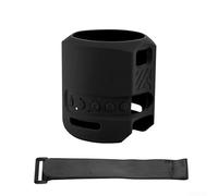 Waterproof Silicone Case for Sony for SRS-XB13 Speaker, Portable Protective Cover with Nylon Strap Splash-Resistant Accessory(Is black)