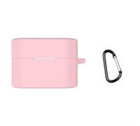 Waterproof Silicone Case for Sony WF-1000XM6: Rugged Shock Absorption Bumper - Red Soft Protective Skin(Pink)