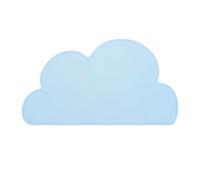 Waterproof Silicone Pet Feeding Mat Raised Edge Cloud Shape Non Slip Bowl