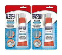 Waterproof Silicone Sealant White 70Gm Easy To Apply Ideal For Small Job Kitchen And Bathroom | General Purpose Silicone Sealant Pack of 2