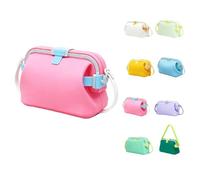 Waterproof Silicone Tote, Foldable Crossbody Handbag with Detachable Strap, Floating Beach Bag for the Swimming Pool, Travel, Picnics, and Everyday Use (C)