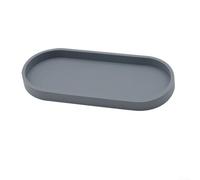 Waterproof Silicone Vanity Tray Functional Storage for Bathroom Essentials Modern Design for a Stylish Home Environment (Grey)