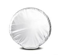 Waterproof Silver Coated Oxford Fabric Spare Tire Cover with UV Protection Elastic Hook Design and Hand Stitched Edges Compatible with SUVs Trucks and RVs (B)