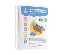 Waterproof Single Mattress Protector 90x190cm with 30cm Deep Pocket - Breathable Soft Jersey Fabric - Oeko-Tex Certified Fitted Bed Cover - Toddler Bed Waterproof Protector - Cot Bed Mattress Topper