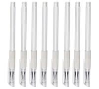 Waterproof Skin Marking Pens 8pcs Fine Tip Plastic for Tattooing | White Salon Set, Point Marking Tool for Lip Bleaching, Eyebrow Work, Beginners and Artists