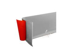 Waterproof Skirting Board 1PC 39.37/118.11in PVC Skirting Board Self-Adhesive Thickened Flexible Plastic Flooring Edging Strip Bathroom(Grey,1m)
