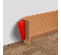 Waterproof Skirting Board 3meters PVC Material for Seamless Installation (yellow)