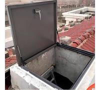 Waterproof Skylight & Roof Hatch for Flat Roofs Basement Exits Deck Access - Galvanized for Long-Lasting Performance Ideal for Commercial & Residential Use