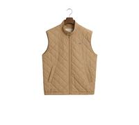 GANT Men's Quilted Windcheater Vest, dark khaki, XL