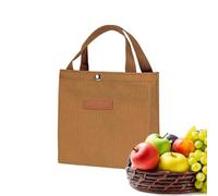 Waterproof Small Canvas Tote Bag - Portable Water Bottle & Umbrella | 14.56" x 9.84" (37x25cm), 95g Ultra-Lightweight, Washed Waterproof Canvas, Open-Top Drink Bottle & Umbrella Carrying Tote