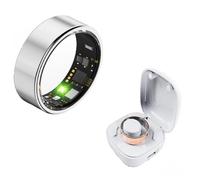 Waterproof Smart Ring for Women and Men Health Fitness Tracker with Body Temperature Measurement, Heart Rate, Blood Oxygen, Sleep Monitoring, Step Counting for iOS and Android, No Subscription Fee