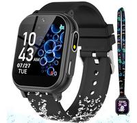 Waterproof Smart Watch for Kids with 32 Games, Dual Camera, Video Habit Tracking, Music Player, Pedometer, Screen Protectors, Neck Strap, HD Touch Screen, Kids Smart Watch Toys
