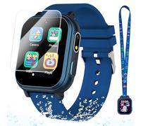 Waterproof Smartwatch for Kids, Gift for Children Aged 6 7 8 9 10 Years, blue, Small, Blue