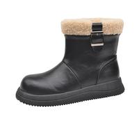 Waterproof Snow Boots Walking Boots Women Breathable Soft Water Resistant Booties Women's Winter Flat Plus Velvet Warm Short Booties Thick Short Casual Fashion All Style Plush Ankle Fall Black