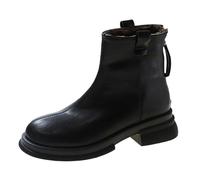 Waterproof Snow Boots Walking Boots Women Ladies Comfortable Classic Water Resistant Boot Women's Spring Autumn and Winter Plus Velvet and Thick Warm Ankle Boot Short Tube Solid Color Black