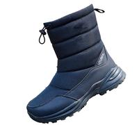 Waterproof Snow Boots Women British Style Boots Women Comfort Casual Water Resistant Booties Cotton Shoes Men's Couple Models Padded Warm Casual Cotton Boot Do Not Hit The Ski Boot Blue