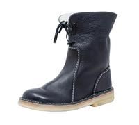 Waterproof Snow Boots Women Flat Heel High Top Warm Winter Boots Fur Lined Low Heel Ankle Booties Female Wide Fitting Ladies Hiking Boot Walking Shoes