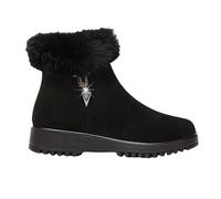 Waterproof Snow Boots Women Ladies Winter Boots Women's High Performance Warm Booties Soft Comfortable Can Adapt to The Cold Harsh Environment Womens Booties 11 Wide Width (Black, 6)