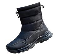 Waterproof Snow Boots Women Walking Boots Women Comfort Casual Water Resistant Boot Cotton Shoes Men's Couple Models Padded Warm Casual Cotton Booties Do Not Hit The Ski Booties Black