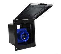 Waterproof Socket, 16A 3-Pin RV Power Outlet with IP44 Rating, Splashproof Design for Reliable Outdoor Use, Suitable for Motorhome Caravan Trailer Applications