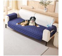 Waterproof Sofa Cover, 2-Seater Slipcover for Living Room Armchair, Washable Couch Cover with Side Pocket for Dogs