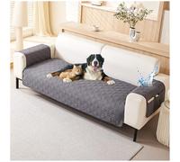 Waterproof Sofa Cover, 2-Seater Slipcover for Living Room Armchair, Washable Couch Cover with Side Pocket for Dogs