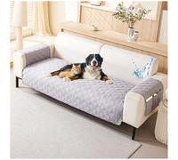 Waterproof Sofa Cover, 2-Seater Slipcover for Living Room Armchair, Washable Couch Cover with Side Pocket for Dogs