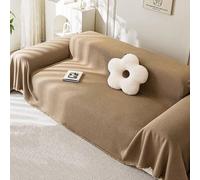Waterproof Sofa Cover 3 Seater Non Slip Sofa Cushion Couch Cover , Universal Corner L Shape Sofa Slipcovers For Cats Dogs, Machine Washable Stain-Resistant, And Scratch-Proof Sofa Cover ( Color : Brow