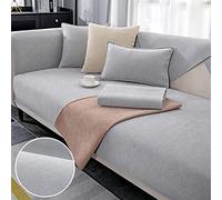 Waterproof Sofa Cover for 1/2/3/4 Seater Anti-Urin Pet Protector Non-Slip Sectional Furniture Cover Soft Chenille Fabric Dog & Cat Furniture Protection